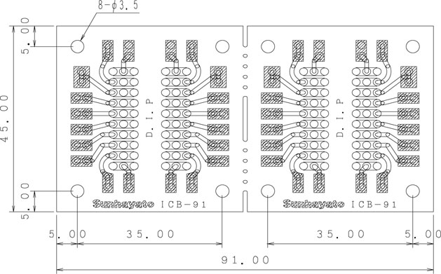 【ICB-91】サンハヤト ユニバーサル基板・基板用機材