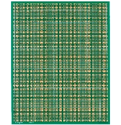 【UB-THN02】サンハヤト 薄型ユニバーサル基板（ガラスエポキシ両面／190×240×0.4t）