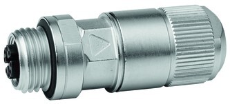 【J80029A0500】日本テレガートナー M12x1 X-coded Cable Socket