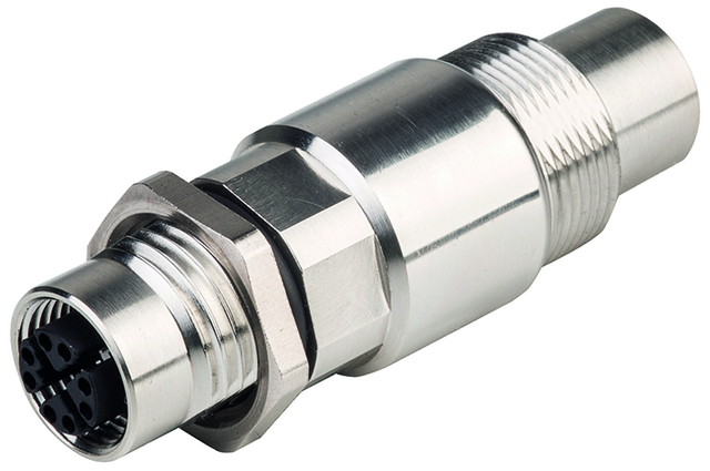 【J80029A0100】日本テレガートナー M12x1 X-coded Coupler M12-X(F) to M12-X(F)