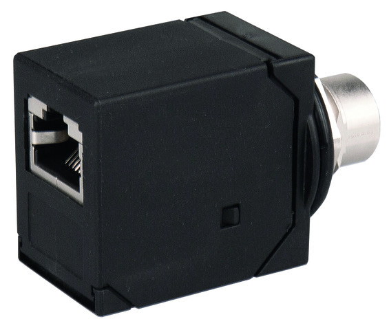 【J80029A0200】日本テレガートナー M12x1 X-coded Coupler M12-X(f) to RJ45(f)