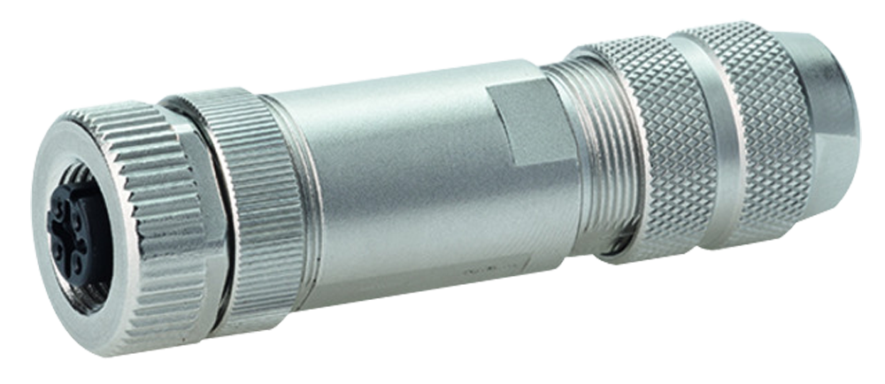 【J80029A0310】日本テレガートナー M12x1 D-coded Cable Socket