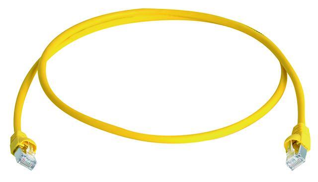 【L00000A0076】日本テレガートナー S/FTP patch cord Cat.6A 0.5m yellow