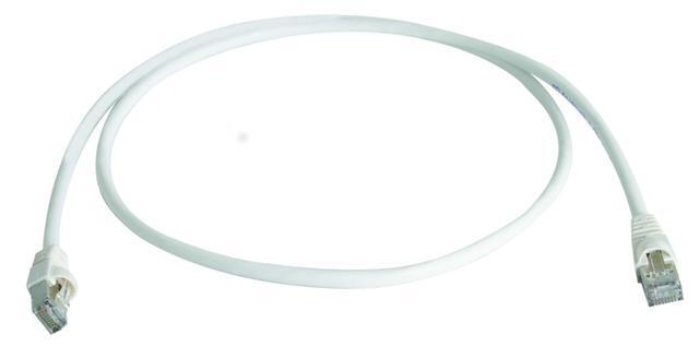 【L00000A0130】日本テレガートナー S/FTP patch cord Cat.6A 0.5m white