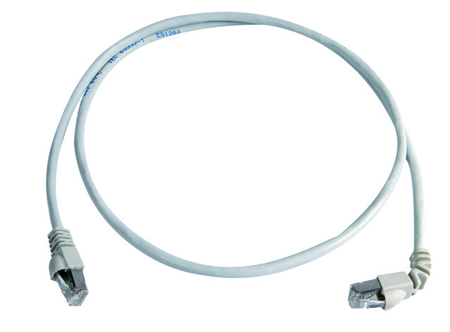 【L00000A0189】日本テレガートナー S/FTP patch cord Cat.6A 1x90 0.5m grey