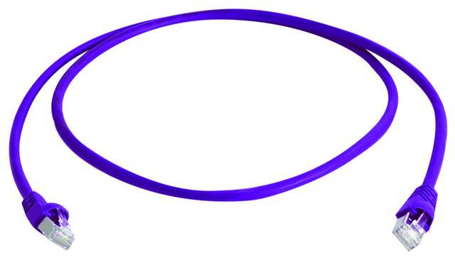 【L00000A0226】日本テレガートナー S/FTP patch cord Cat.6A 1.0m purple