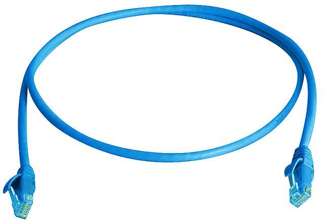 【L00000A0340】日本テレガートナー U/UTP patch cord Cat.6A 0.5m blue
