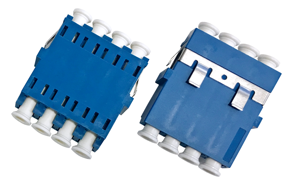 【JT1701H0211】日本テレガートナー LC4連ｱﾀﾞﾌﾟﾀ ﾌﾗﾝｼﾞなし 特殊ﾊﾞﾈ 青