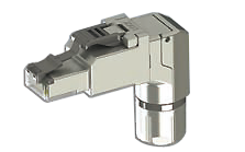 【J00026A4000】 MFP8-4x90 RJ45 shielded plug T568A Cat.6A AWG27-22