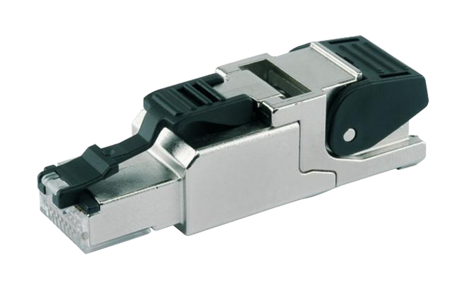 【J00026A2000】日本テレガートナー MFP8 RJ45 shielded plug T568A Cat.6A AWG27-22
