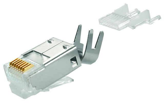 【J00026A0165】日本テレガートナー RJ45 shielded plug MP8