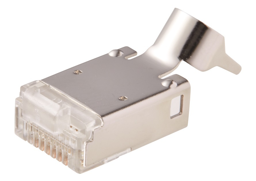 【J00026A0166】日本テレガートナー RJ45 shielded plug MP8 w/o latch