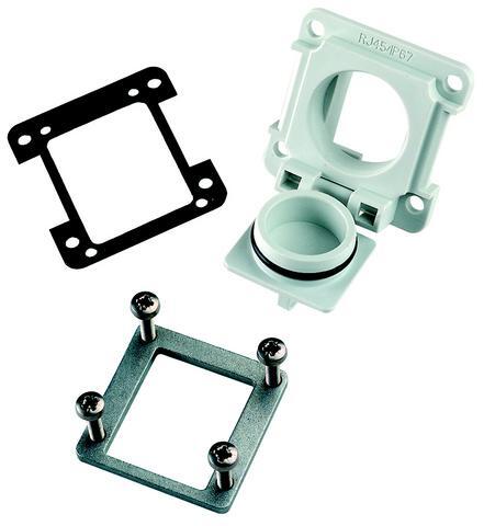 【J00029A0040】日本テレガートナー STX V6 bulkhead w. mounting set for AMJ module/coupler
