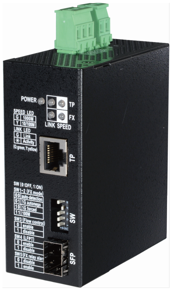 【NGC-240】日本テレガートナー NGC-240 ﾒﾃﾞｨｱｺﾝﾊﾞｰﾀ 1Gbps/SFP