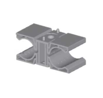 【61-3308-0012】日本テレガートナー SAL 2x1/2(M10) Twin Saddle for LCO 10D ｸﾗﾝﾌﾟ本体