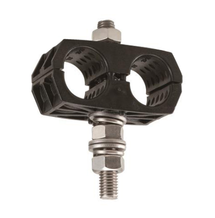 【6115590211W010】日本テレガートナー UCO 2x11-WP(M10) L=100 Cable Clamp φ10-11_2条