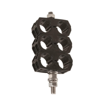 【6115590611W015】日本テレガートナー UCO 6x11-WP(M10) L=150 Cable Clamp φ10-11_6条