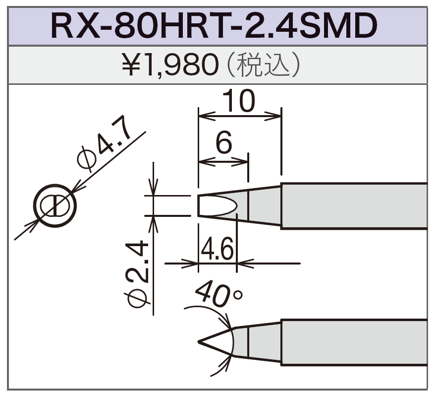 【RX-80HRT-2.4SMD】太洋電機産業(goot)