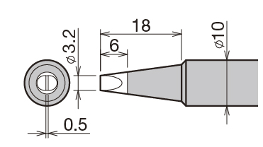 【PX-48RT-3.2D】太洋電機産業(goot)　 替こて先　PX-480用　封紙