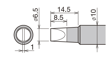 【PX-48RT-6.5D】太洋電機産業(goot)　 替こて先　PX-480用　封紙