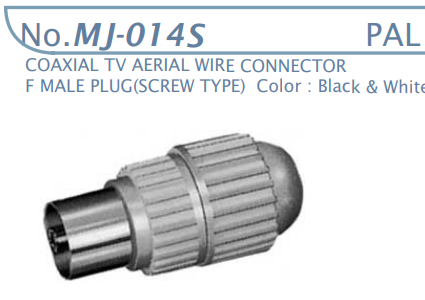 【MJ-014S】マル信無線電機 TV-ビデオ-受信用コネクタ