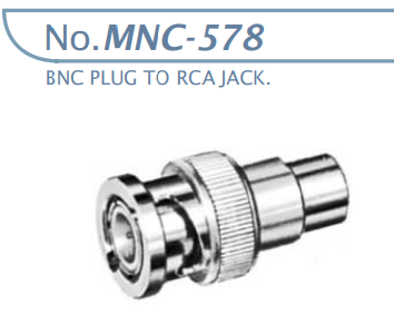 【MNC-578】マル信無線電機 高周波変換アダプタ RCAJ-BNCP