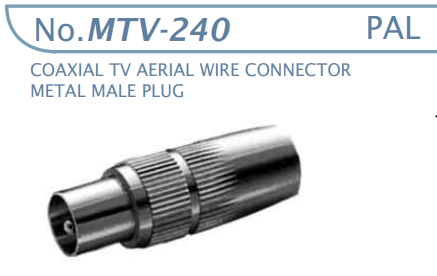 【MTV-240】マル信無線電機 TV-ビデオ-受信用コネクタ