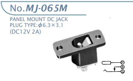 【MJ-065M】マル信無線電機 DCプラグジャック 電圧区分その他