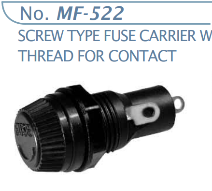 【MF-522】マル信無線電機 ヒューズホルダー