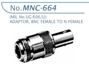 【MNC-664】マル信無線電機 高周波変換アダプタ BNCJ-NJ