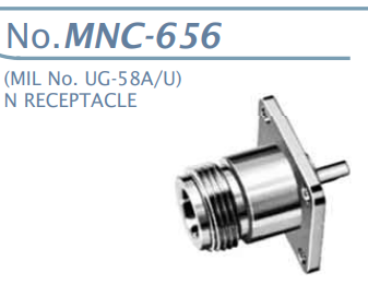 【MNC-656】マル信無線電機 N型コネクタレセプタクル