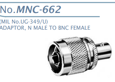 【MNC-662】マル信無線電機 高周波変換アダプタ BNCJ-NP
