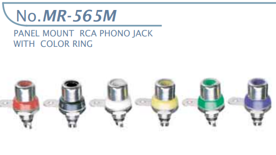 【MR-565M-R0】マル信無線電機  RCAジャック 赤