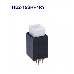 【HB2-15SKP4RY-ANS】HB2形 照光式角型押ボタンスイッチ