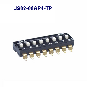 【JS02-08AP4-TP】NKKスイッチズ JS形 ディップスライドスイッチ