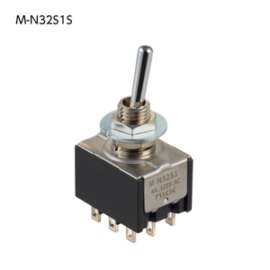 【M-N33S1S】NKKスイッチズ M形 トグルスイッチ